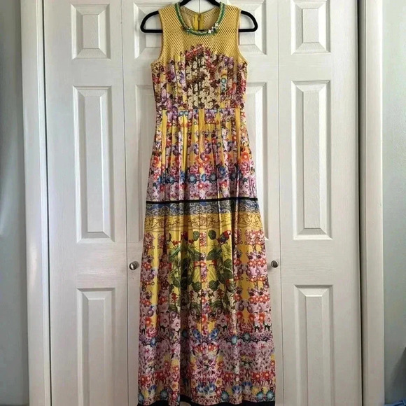 Anthropologie | Ranna Gill | Lore Maxi Dress | Pleated | size XS - Picture 2 of 9